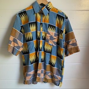 Fun button up collared shirt